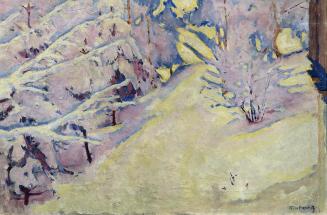 Koloman Moser, Wintertag, 1913, Öl auf Leinwand, 50 x 75 cm, Wien Museum, Inv.-Nr. 76.030