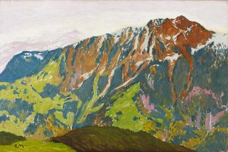 Koloman Moser, Le Chamossaire, 1913, Öl auf Leinwand; Keilrahmen erneuert, 50 × 75 cm, Leopold  ...