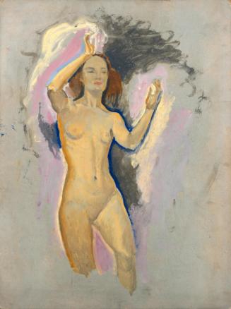 Koloman Moser, Studie zu Venus in der Grotte III, 1916, Öl auf Karton, 49,9 × 37,3 cm, Leopold  ...