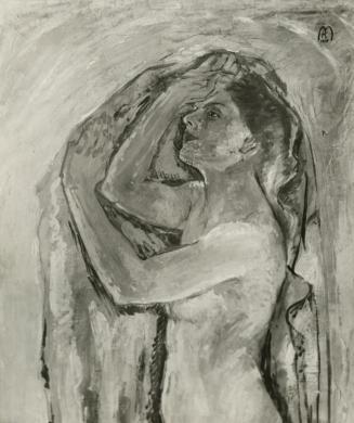 Koloman Moser, Venus in der Grotte im Profil, 1915, Öl auf Leinwand, Verbleib unbekannt