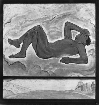 Koloman Moser, Feldeinsamkeit, 1913, Öl auf Leinwand, Verbleib unbekannt