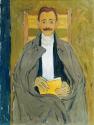 Koloman Moser, Rudolf Steindl, Schwager des Künstlers, um 1910, Öl auf Leinwand, 100 x 75 cm, B ...