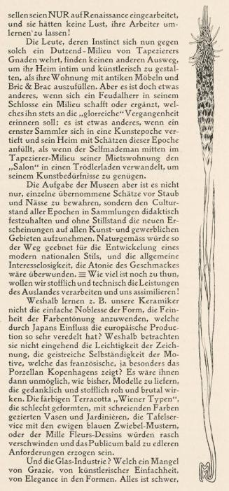 Koloman Moser, Randleiste, 1898, Buchdruck, Blattmaße: 29,8 × 28,8 cm, Belvedere, Wien, Inv.-Nr ...