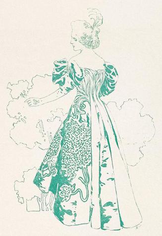 Koloman Moser, Buchschmuck, 1898, Buchdruck in Farbe, Blattmaße: 29,8 × 28,8 cm, Staatliche Mus ...