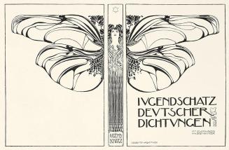 Koloman Moser, Einband "Jugendschatz deutscher Dichtungen", 1898, Buchdruck, Blattmaße: 29,8 ×  ...