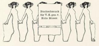 Koloman Moser, Illustration, 1898, Buchdruck, Blattmaße: 29,8 × 28,8 cm, Staatliche Museen zu B ...