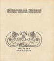 Koloman Moser, Werkgruppe Koloman Moser in: Ver Sacrum, 1901, Jg. IV, H. 4, 1901, Buchdruck, Bl ...