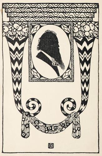 Koloman Moser, Titelblatt, 1908, Buchdruck, Blattmaße: 18 × 12,5 cm, Belvedere, Wien, Inv.-Nr.  ...