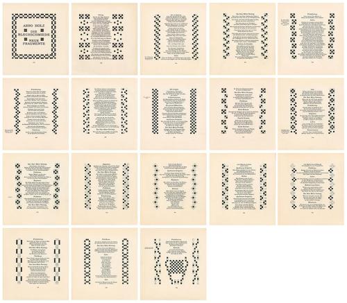 Koloman Moser, Buchschmuck "Die Blechschmiede" von Arno Holz, 1901, Buchdruck, Blattmaße: 25,5  ...