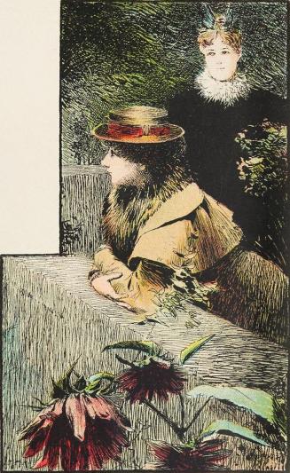 Koloman Moser, Illustration "Zeitgemäß", 1895, Buchdruck in Farbe, Blattmaße: 28,5 × 20,5 cm, U ...