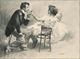 Koloman Moser, Illustration "Bittersüß", 1896, Buchdruck, Blattmaße: 28,5 × 20,5 cm, Universitä ...