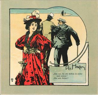 Koloman Moser, Titelblatt "Meggendorfers Humoristische Blätter", 1896, Buchdruck in Farbe, Blat ...