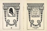 Koloman Moser, Titelblatt, 1908, Buchdruck, Blattmaße: 18 × 12,5 cm, Belvedere, Wien, Inv.-Nr.  ...