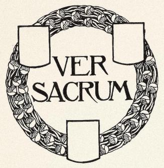 Koloman Moser, Vignette "Ver Sacrum", 1898, Buchdruck, Blattmaße: 29,8 × 28,8 cm, Staatliche Mu ...