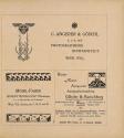 Koloman Moser, Werbeinserat für die Möbelfirma „August Knobloch's Nachfolger", 1898, Buchdruck, ...