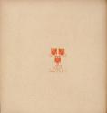 Koloman Moser, Schlussvignette, Einbandrückseite, 1898, Buchdruck in Farbe, Blattmaße: 29,8 × 2 ...