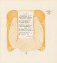 Koloman Moser, Vignette "Ein Grab" von Paul Althof, 1899, Buchdruck in Farbe, Blattmaße: 29 × 2 ...