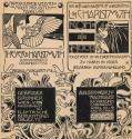 Koloman Moser, Werbeinserat für die Papier- und Schreibwarenhandlung "Theyer & Hardtmuth", 1900 ...