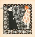 Koloman Moser, Illustration "Vorfrühling" von Rainer Maria Rilke, 1901, Buchdruck in Farbe, Bla ...