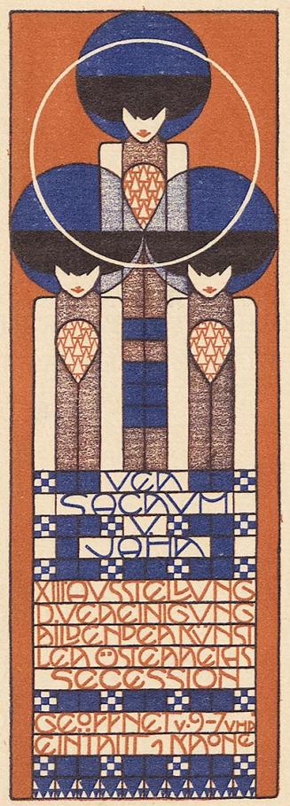 Koloman Moser, Titelblatt und S. 94, 1902, Buchdruck in Farbe, Blattmaße: 25,5 × 23,5 cm, Staat ...