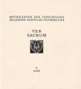Koloman Moser, Werkgruppe Koloman Moser in: Ver Sacrum, 1902, Jg. V, H. 6, 1902, Buchdruck, Bla ...