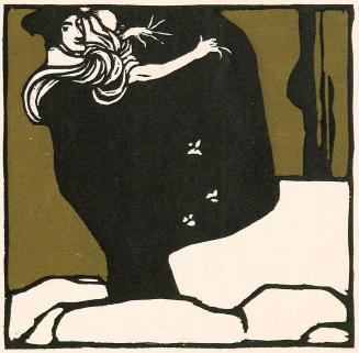 Koloman Moser, Die Hexe, 1902, Farbholzschnitt, Blattmaße: 25,5 × 23,5 cm, Belvedere, Wien, Inv ...
