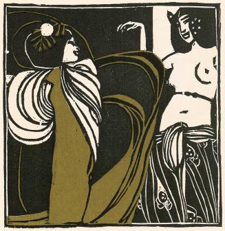 Koloman Moser, Tanz, 1902, Farbholzschnitt, Blattmaße: 25,5 × 23,5 cm, Belvedere, Wien, Inv.-Nr ...
