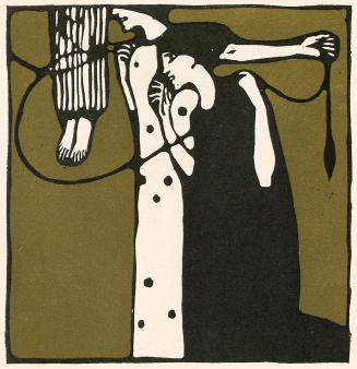 Koloman Moser, Parzen, 1902, Farbholzschnitt, Blattmaße: 25,5 × 23,5 cm, Belvedere, Wien, Inv.- ...