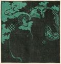 Koloman Moser, Tänzerin, 1903, Farbholzschnitt, Blattmaße: 25,5 × 23,5 cm, Belvedere, Wien, Inv ...