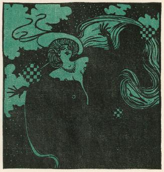 Koloman Moser, Tänzerin, 1903, Farbholzschnitt, Blattmaße: 25,5 × 23,5 cm, Belvedere, Wien, Inv ...