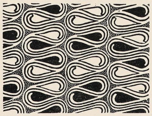 Koloman Moser, Flächenmuster, 1899, Buchdruck, Blattmaße: 29 × 28,2 cm, Belvedere, Wien, Inv.-N ...