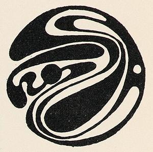 Koloman Moser, Vignette, 1899, Buchdruck, Blattmaße: 29 × 28,2 cm, Belvedere, Wien, Inv.-Nr. 25 ...