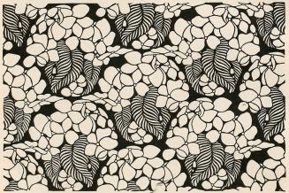 Koloman Moser, Flächenmuster "Hortensien", 1899, Buchdruck, Blattmaße: 29 × 28,2 cm, Staatliche ...