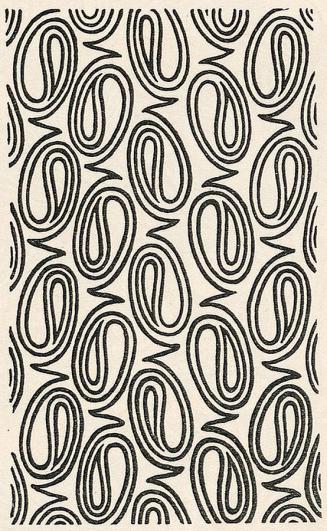 Koloman Moser, Entwurf für ein Vorsatzpapier, 1899, Buchdruck, Blattmaße: 29 × 28,2 cm, Staatli ...