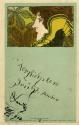 Koloman Moser, Wiener Künstler-Postkarte Serie I / 9, 1898, Farblithografie, Blattmaße: 14 × 9  ...