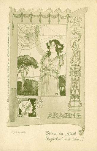 Koloman Moser, Künstlerpostkarte Nr. 218, 1897, Lithografie, Blattmaße: 14 × 9,4 cm, Privatbesi ...