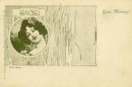 Koloman Moser, Künstlerpostkarte Nr. 88, 1897, Lithografie, Blattmaße: 9,4 × 14 cm, Privatbesit ...