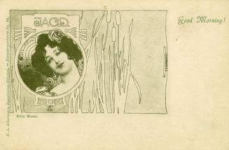 Koloman Moser, Künstlerpostkarte Nr. 88, 1897, Lithografie, Blattmaße: 9,4 × 14 cm, Privatbesit ...