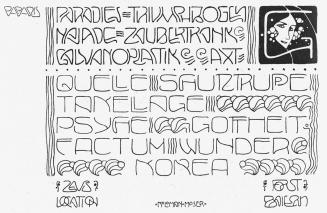 Koloman Moser, Typografie für "Beispiele künstlerischer Schrift" von Rudolf von Larisch, 1901,  ...