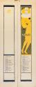 Koloman Moser, Februar, 1901, Farblithografie, Blattmaße: 43 × 9,5 cm, Universität für angewand ...