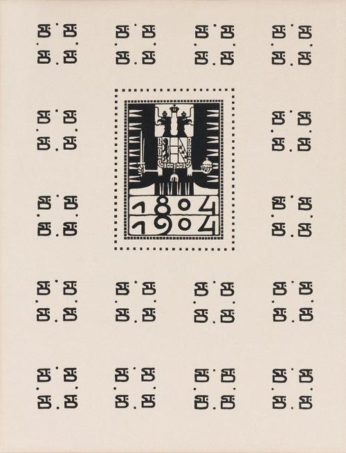 Koloman Moser, Schutzblatt, 1904, Holzschnitt, Blattmaße: 50,5 × 36,5 cm, Privatbesitz, Österre ...