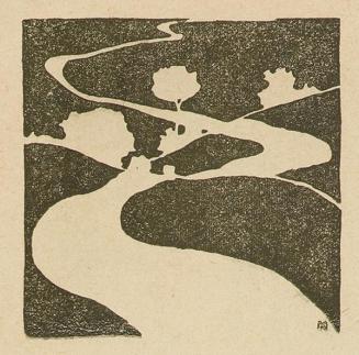 Koloman Moser, Vignette, 1898, Buchdruck, Blattmaße: 29 × 10,4 cm, Belvedere, Wien, Inv.-Nr. K1 ...