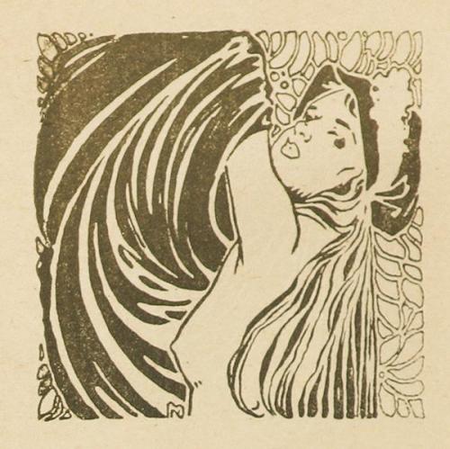 Koloman Moser, Vignette, 1898, Buchdruck, Blattmaße: 29 × 10,4 cm, Belvedere, Wien, Inv.-Nr. K1 ...