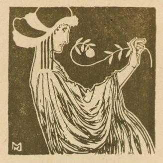 Koloman Moser, Vignette, 1898, Buchdruck, Blattmaße: 29 × 10,4 cm, Inv.-Nr. K19778b