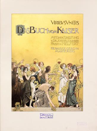 Koloman Moser, Titelblatt, 1898, Chromolithografie, Blattmaße: 44,7 × 35 cm, Universitätsbiblio ...