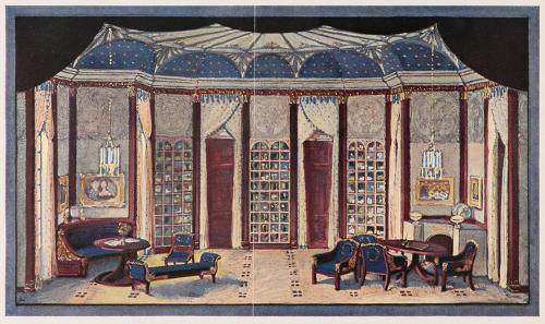 Koloman Moser, Theater (1911–1913), 1913, Buchdruck in Farbe, Blattmaße: 18,8 × 21,7 cm, Belved ...