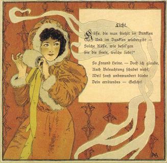 Koloman Moser, IIlustration "Licht", 1897, Buchdruck in Farbe, Blattmaße: 28,5 × 20,5 cm, Unive ...