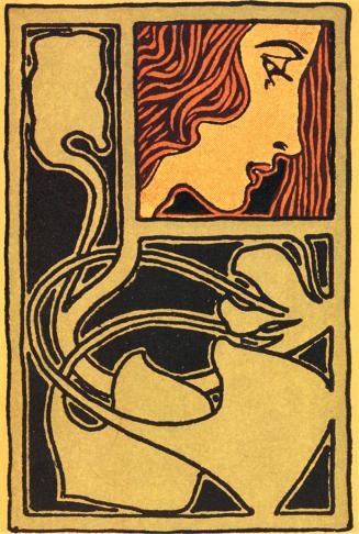 Koloman Moser, Vignette für die Schreibwarenfirma "Theyer & Hardtmuth", um 1899, Farblithografi ...