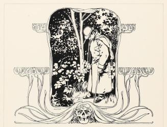 Koloman Moser, Illustration "Auferstehung" von Emanuel Geibel, 1897, Buchdruck, Blattmaße: 26,7 ...