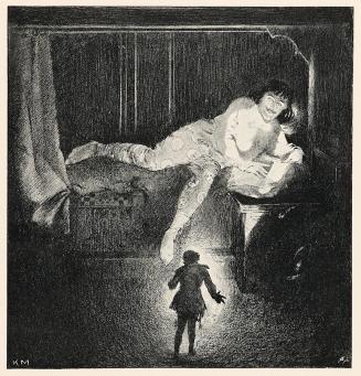 Koloman Moser, Illustration "Hochzeitlied" von Johann Wolfgang von Goethe, 1897, Buchdruck, Bla ...